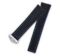 BONOOL Reloj de pulsera para hombre, reloj de pulsera de 20MM, 21mm, 22mm, correas de nailon de cuero genuino, repuesto de correa de reloj, accesorios, piezas Mod