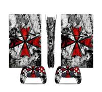 BONOOL Sin Burbujas para PS5 Slim Skin Disc Edition & para PS5 Slim Skin Digital Edition Consola Mando Cubierta Vinilo Fundas Compatible Resistente Arañazos 84799 Anti Rasguños (Size : Disc Version)