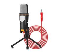 BONOOL Soporte de micrófono, micrófono Condensador de grabación Profesional con Conector Jack de 3,5 mm Compatible con PC, teléfono portátil