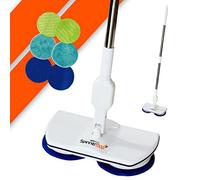 Bonplus BP Mopa Eléctrica Giratoria Sin Cable Spinner Mop, Autonomía 50 Minutos, Carga Rápida, Potencia 105RPM, Apta para Todo Tipo de Suelo, 3 Tipos de Cabezales, Limpieza