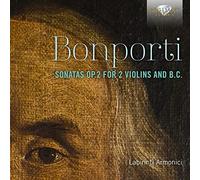 BONPORTI: Sonatas Op.2 for 2 Violins and B.c. [CD de audio] Labirinti Armonici and Francesco Antonio Bonporti