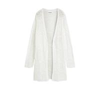 bonprix Abrigo de punto blanco lana M EUR