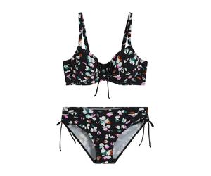 bonprix Bikini rosa / negro / blanco 4XLxC EUR