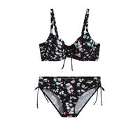 bonprix Bikini rosa / negro / blanco XXXLxE EUR