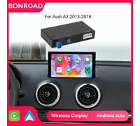BONROAD inalámbrico CarPlay Android Auto adaptador USB vídeo para Audi A3 8V 2013-2018 Bluetooth navegación espejo enlace cámara de marcha atrás 7-inch MHIG DEV CLU