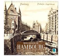 Bons baisers de Hambourg : Vues historiques de la ville (Calendrier mural carré 2026 30 x 60 cm (ouvert)) Calendrier double avec une page pour vos prises de notes