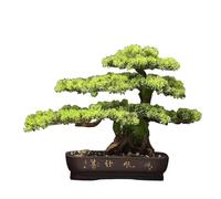 Bonsái Artificial Bonsái de Pino Artificial Bienvenida for Sala Estar, Decoraciones árboles Falso, decoración Plantas Interior, simulación árbol, paisajismo Decoración Moderna