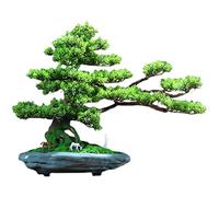 Bonsai Artificial Plantas artificiales, bonsái Artificial, árbol de enebro, maceta de cerámica, bonsái de pino falso, simulación Zen, planta falsa, árbol bonsái Artificial Plantas Artificiales
