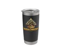 Bonsai Christmas! Japanese Zen Japan Lover Star Presents Vaso térmico de acero inoxidable de doble pared