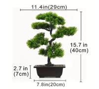 Bonsái de Pino de Materiales Artificiales, una Planta Decorativa en que un Bonsái. Ideal para Proyectos, Como un Elegante Exhibidor para Escritorios y Mejora la Decoración de Estar y Jardines