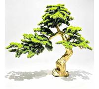 Bonsái de Pino Podocarpus Artificial Realista, Planta de Interior Artificial Grande, Adorno de Estilo Zen de bajo Mantenimiento para la decoración de la Sala de Estar(7FT)