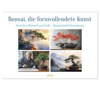Bonsai, die formvollendete Kunst (Wandkalender 2026 DIN A2 quer), CALVENDO Monatskalender: Entdecken Sie die zeitlose Schönheit und Lebenskunst der Bonsai in Haus und Natur