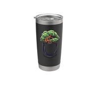 Bonsái estético árbol abultado bolsillo divertido diseño bonsái Vaso térmico de acero inoxidable de doble pared