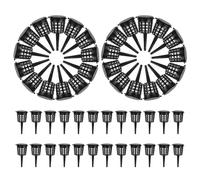 Bonsai Fertilizer Basket - 50 Pieces Nutrient Feeder Cups, Root Care Enhancement Tool, Slow Release Feeding Structure, Sturdy Plasticc Build, Simple Soil Insert Gardening Solution | Orchid Yard Garden