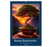 Bonsai Kunstwerke (Wandkalender 2026 DIN A2 hoch), CALVENDO Monatskalender: Entspannung und Harmonie mit Bonsai Kunstwerken