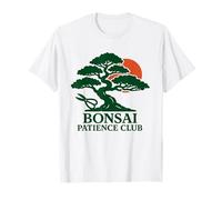 Bonsai Patience Club Arte Tranquilo para los Amantes de los Mini árboles y Fans Camiseta