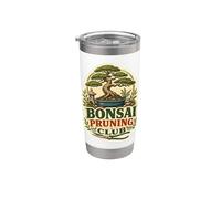 Bonsai Pruning Club Humor Árbol Vaso térmico de acero inoxidable de doble pared