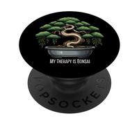 Bonsai Therapy Zen Hobby Gardener Bonsai Tree Lover PopSockets PopGrip Adhesivo