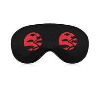 Bonsai Tree Japanese Rising Sun Soft Eye Masks con correa ajustable Ligero Cómodo venda para los ojos para dormir