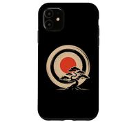 Bonsai Tree Samurai Art in Japanese Zen Buddhist Enso Circle Carcasa para iPhone 11
