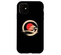 Bonsai Tree Samurai Art in Japanese Zen Buddhist Enso Circle Carcasa para iPhone 11