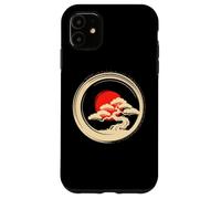 Bonsai Tree Samurai Art in Japanese Zen Buddhist Enso Circle Carcasa para iPhone 11