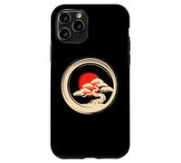Bonsai Tree Samurai Art in Japanese Zen Buddhist Enso Circle Carcasa para iPhone 11 Pro