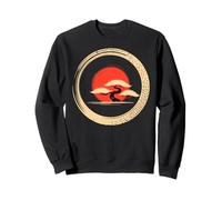 Bonsai Tree Samurai Art in Japanese Zen Buddhist Enso Circle Sudadera