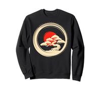 Bonsai Tree Samurai Art in Japanese Zen Buddhist Enso Circle Sudadera