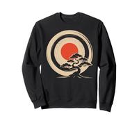 Bonsai Tree Samurai Art in Japanese Zen Buddhist Enso Circle Sudadera