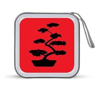Bonsai Tree - Soporte para CD japonés con capacidad para 40 CD, funda protectora para DVD, bolsa organizadora de almacenamiento para coche, hogar, viajes