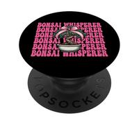 Bonsái Whisperer Tree, Lazo japonés Zen para niña, mamá y Coqueta PopSockets PopGrip Adhesivo