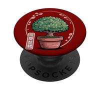 Bonsái Zen - Vibes japonesas para Amantes de Las Plantas Kawaii PopSockets PopGrip Adhesivo