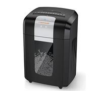 Bonsaii 3S16 - Destructora de papel (hasta 12 hojas a la vez, microcorte, autonomía de 1 hora, aprox. 4000 hojas), color plateado y negro