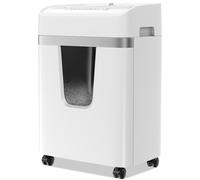 Bonsaii Destructora de Papel 12 Hojas, Trituradora P-4 para Tarjetas de Crédito, Clips, CDs, 20L, Funcionamiento Continuo 15 Min, para Oficina y Hogar, C282-A