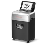 Bonsaii Trituradora de Documentos con alimentación automática para 160 Hojas, Corte en Cruz P-4, 60 Minutos de Funcionamiento Continuo, Caja de Recogida de 23 litros, para Uso en Oficina C290-A