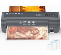BONSEN Plastificadora A4 con 60 fundas, tecnología antiatascos | Para A4/A5/A6, control NTC para resultados lisos y sin burbujas en casa, la escuela y la oficina. L3401