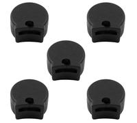 Bonsicoky 5 almohadillas para reposamuñecas, cojín de silicona para clarinete, protector de cojín para la mayoría de oboe de clarinete, color negro