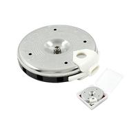 Bonsicoky C-C Pitch Pipe - Selector de notas C-C para guitarra, pipa, violín, ukelele, color plateado