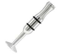 Bonsicoky Dispositivo de entrenamiento de trompeta para entrenamiento de embouchure, constructor de fuerza bucal para instrumento de viento de latón, color plateado