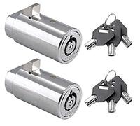 Bonsicoky Juego de 2 cerraduras y llaves para máquina expendedora (con llave igual), cerraduras tubulares de alta seguridad para máquina de refrescos