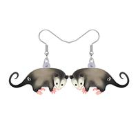 BONSNY Lindos Pendientes Colgantes de Acrílico Zarigüeya Novedad Rata Hipoalergénico Animales Colgantes Joyería para Mujeres Niñas Señoras Regalos (Paloma)