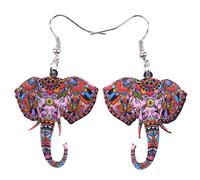 bonsny Wildlife Collection sol jungla Wild elefante gota pendientes colgantes mujeres joyería