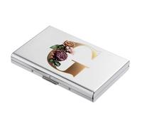 BONSYL® Tarjetero para Tarjetas de crédito con Bloqueo RFID, Diseño Moderno y Patrones Artísticos, Cartera de Metal para Tarjetas de Crédito, para Hombres y Mujeres. (6 Ranuras/Plata/G)