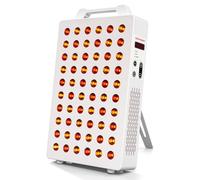 BONTANNY Terapia de luz roja de 630 nm, 660 nm, 810 nm, 830 nm, 850 nm, dispositivo de luz roja infrarroja cercana con 60 LED de doble chip, temporizador de control remoto de calidad clínica para cara
