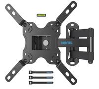 BONTEC Soporte TV Pared para Televisores de 13-42 Pulgadas, Inclinable, Giratorio y con Rotación 360°, Compatible VESA 200x200 mm, Carga Máxima 20 kg, Soporte de Pared Ajustable