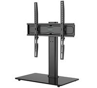BONTEC Soporte TV Pie Giratorio Universal para Pantallas de 26-55 Pulgadas LED/LCD/Plasma/Curva/Plana, Altura Ajustable, Máxima Carga 45 kg, VESA Máx. 400x400mm, con Gestión de Cables