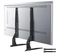 BONTEC Soporte TV Pie Universal para Pantallas de 22-65 Pulgadas, Soporte Pie TV con 3 Niveles de Altura y 2 Opciones de Montaje, hasta 50 kg, VESA Máx. 800x400 mm, para Salón y Oficina