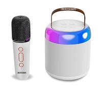 Bontempi | Altavoz Acústico Inalámbrico con Micrófono Inalámbrico y Luces RGB, 13,5x8,4x8,4 cm