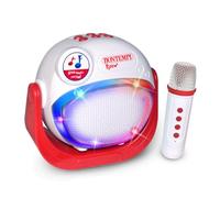 BONTEMPI - Altavoz Inalámbrico con Micrófono Inalámbrico Luces RGB Función Karaoke Cambiador de Voz Efecto Reverberación Recarga USB Tipo-C 140x140x80 mm